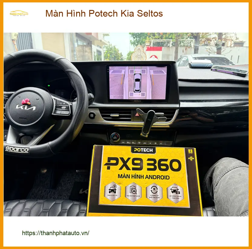 Chị Thanh lắp Màn Hình Potech Kia Seltos tại Hóc Môn để nâng tầm trải nghiệm lái ảnh thực tế 4