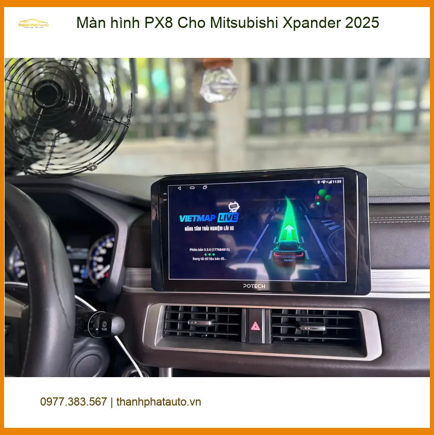 Anh Dũng lắp Màn hình PX8 Cho Mitsubishi Xpander 2025 tại Hóc Môn để nâng tầm giải trí ảnh thực tế 5