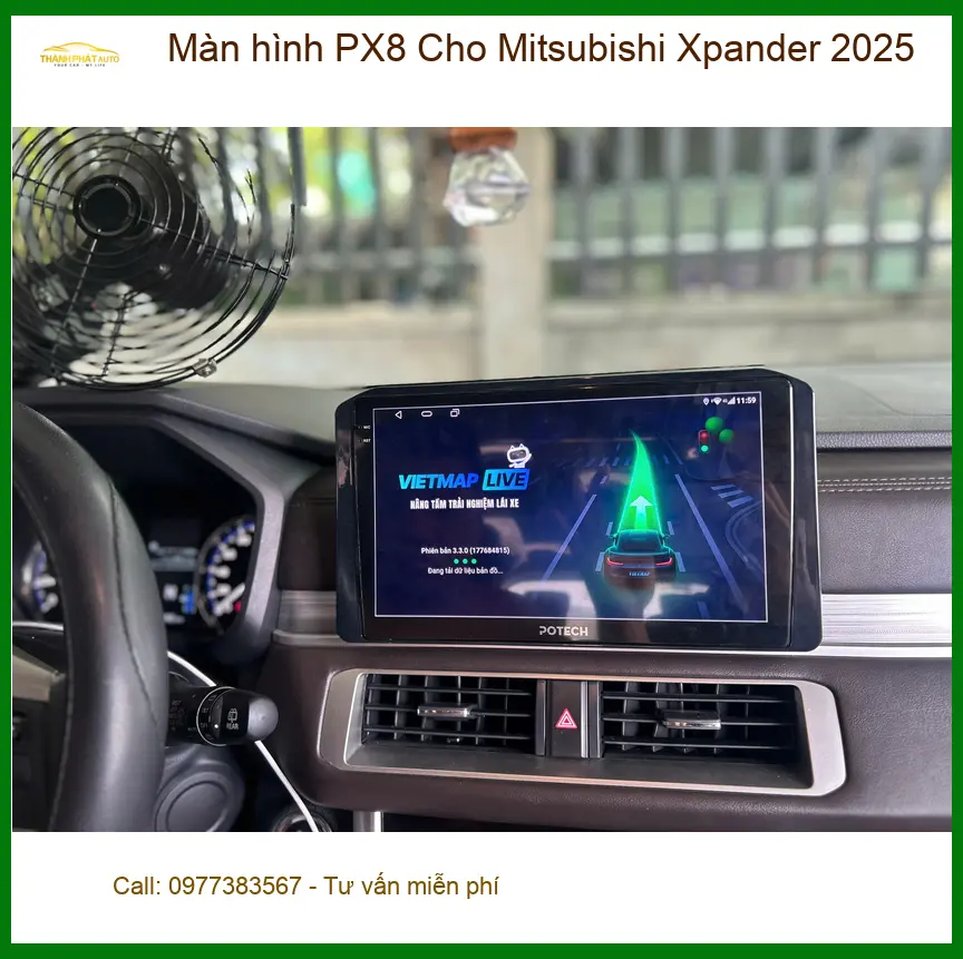 Anh Lâm nâng cấp màn hình PX8 cho Mitsubishi Xpander 2025 tại Cần Giờ để có trải nghiệm giải trí tốt hơn ảnh thực tế 2