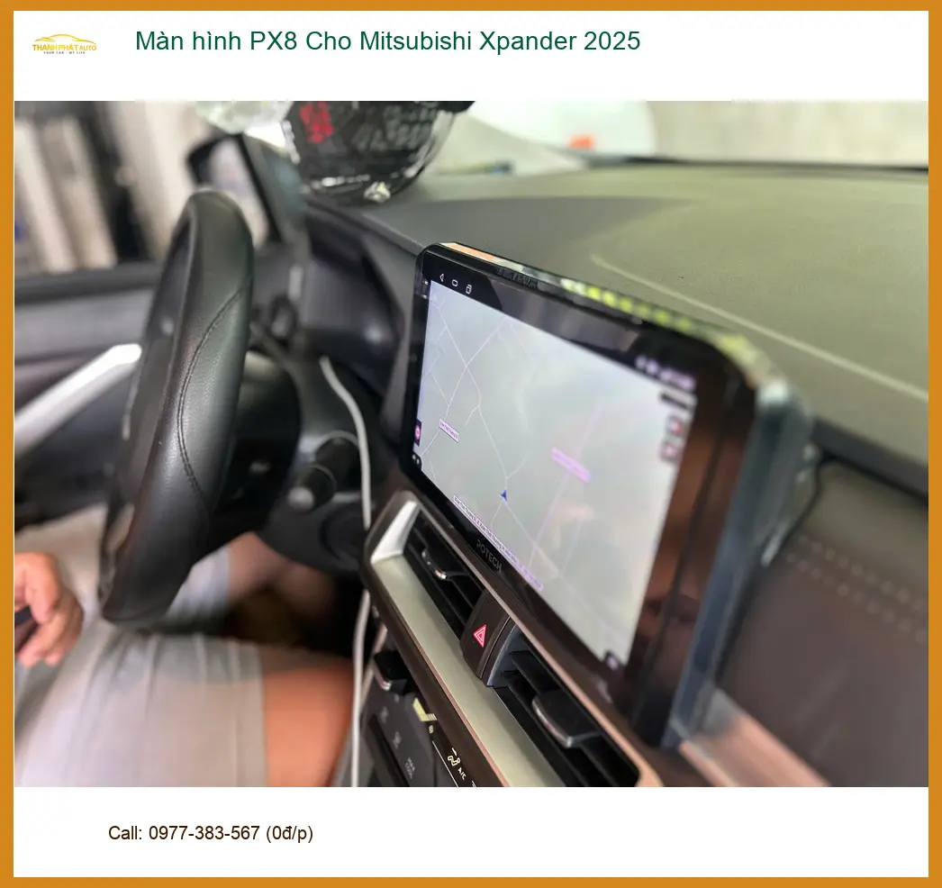 Anh Lâm nâng cấp màn hình PX8 cho Mitsubishi Xpander 2025 tại Cần Giờ để có trải nghiệm giải trí tốt hơn ảnh thực tế 3