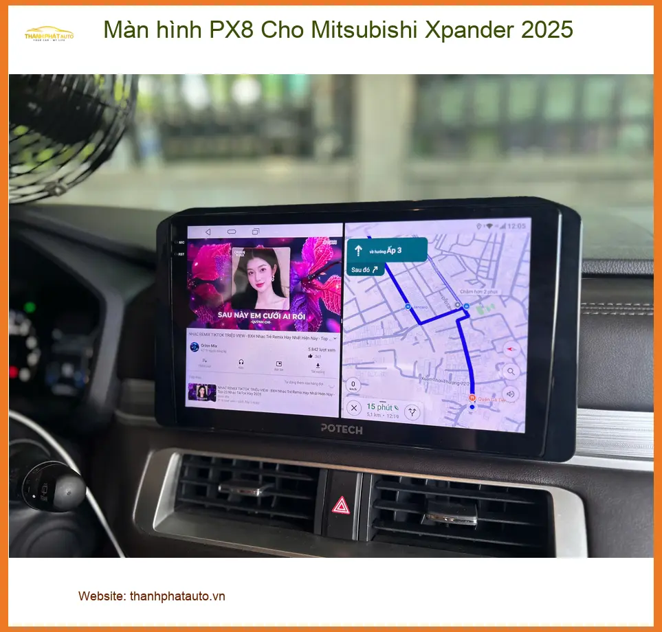 Anh Lâm nâng cấp màn hình PX8 cho Mitsubishi Xpander 2025 tại Cần Giờ để có trải nghiệm giải trí tốt hơn ảnh thực tế 5