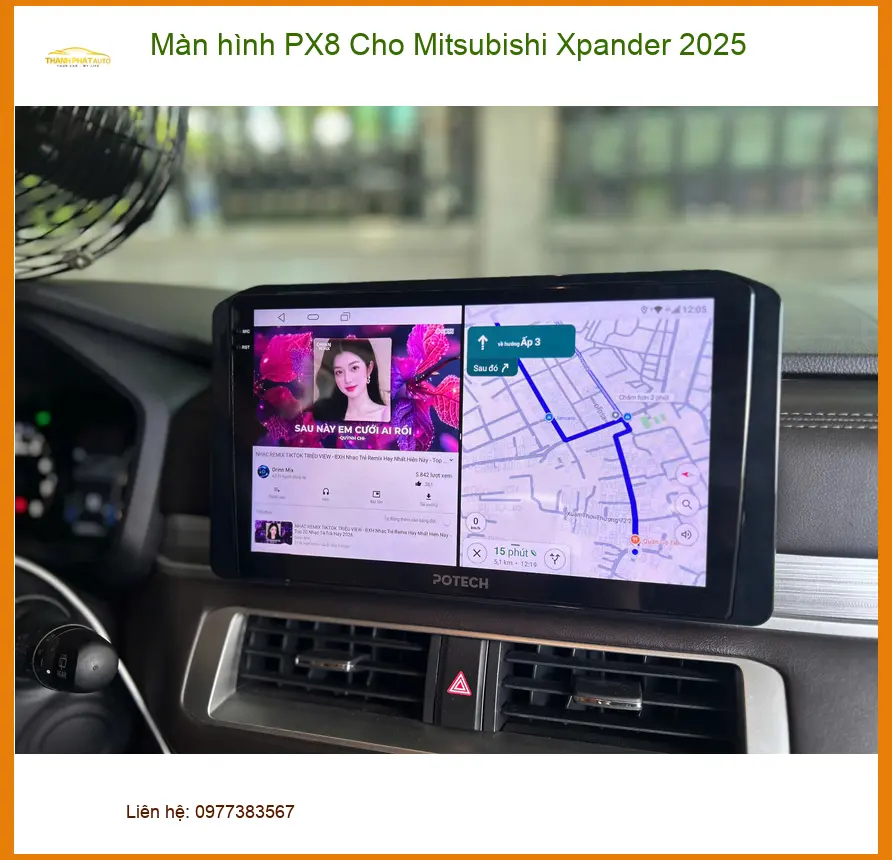 Anh Khang lắp Màn hình PX8 cho Xpander 2025 Quận 4 ảnh thực tế 3