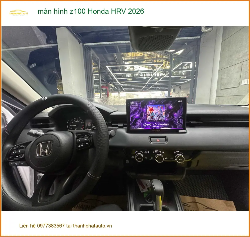 Anh Tấn lắp màn hình Z100 cho Honda HRV 2026 tại Quận 6 để nâng tầm trải nghiệm lái