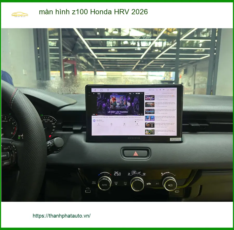 Anh Khang lắp màn hình Z100 Honda HRV 2026 tại Quận 7 để nâng cao trải nghiệm lái
