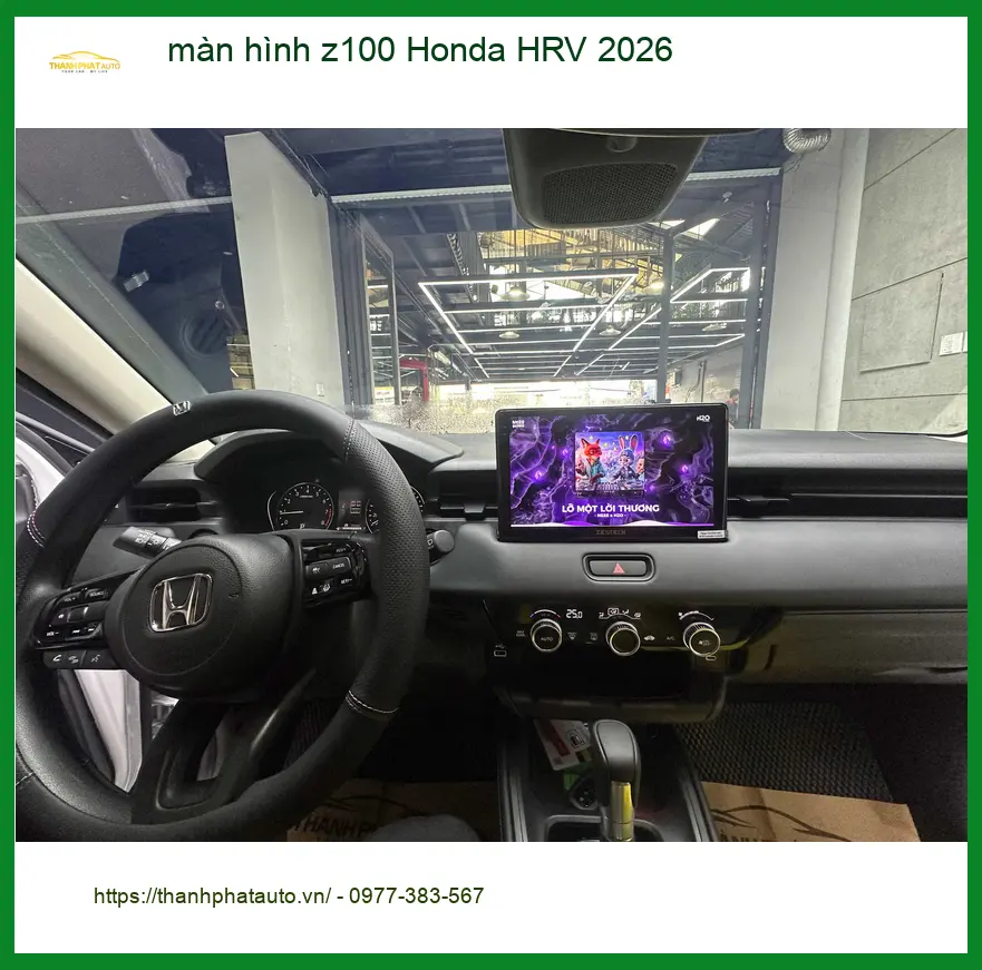 Anh Khang lắp màn hình Z100 Honda HRV 2026 tại Quận 7 để nâng cao trải nghiệm lái ảnh thực tế 2