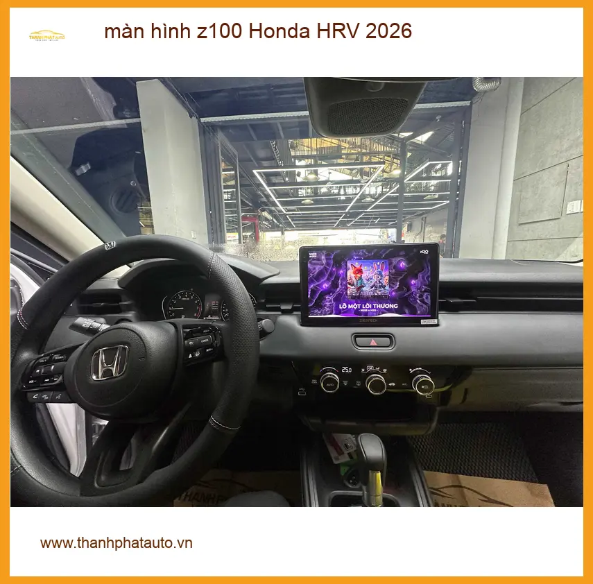 Anh Quang lắp màn hình Z100 Honda HRV 2026 tại Quận Tân Bình nâng tầm giải trí ảnh thực tế 3