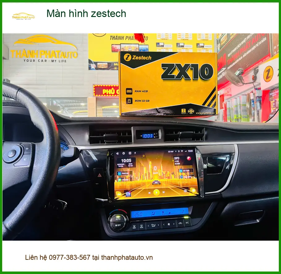 Chú Sơn lắp màn hình Zestech cho Hyundai Accent tại Quận 5 để có trải nghiệm lái tốt hơn