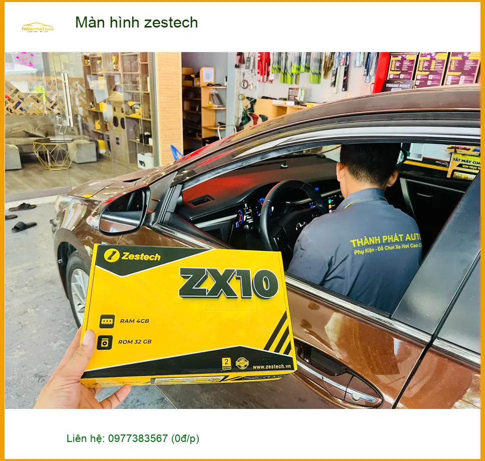 Anh Minh lắp màn hình Zestech Hyundai Santa Fe tại Bình Chánh