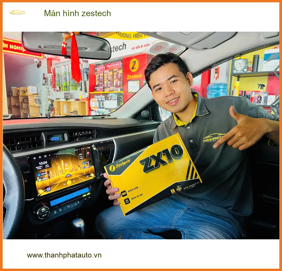 Anh Khang lắp màn hình Zestech cho Hyundai Creta tại Quận Bình Thạnh ảnh thực tế 2