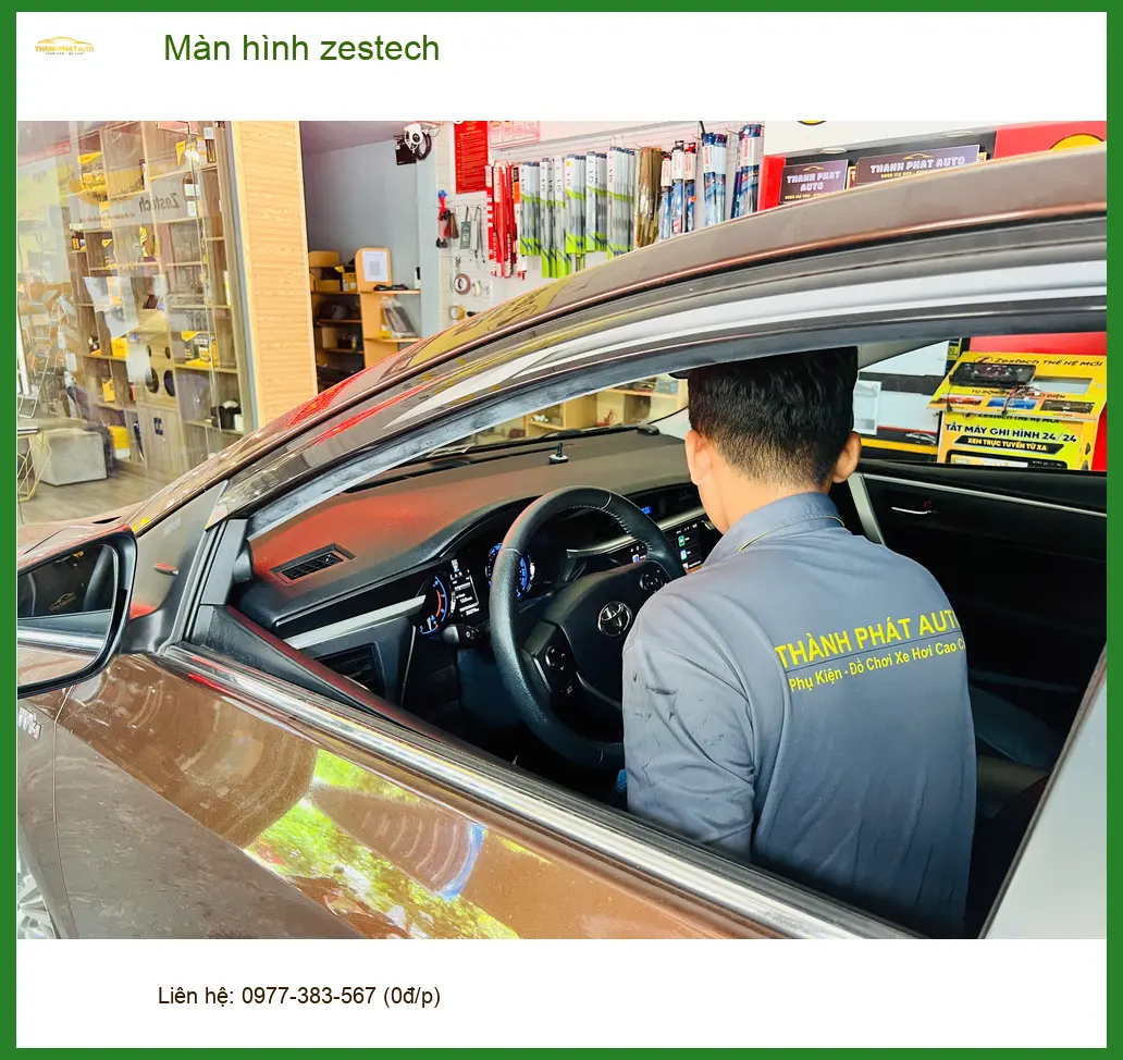 Anh Khang lắp màn hình Zestech cho Hyundai Creta tại Quận Bình Thạnh ảnh thực tế 3