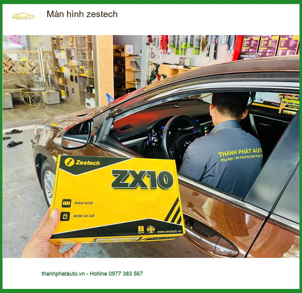 Chú Sơn lắp màn hình Zestech cho Hyundai Accent tại Quận 5 để có trải nghiệm lái tốt hơn ảnh thực tế 4