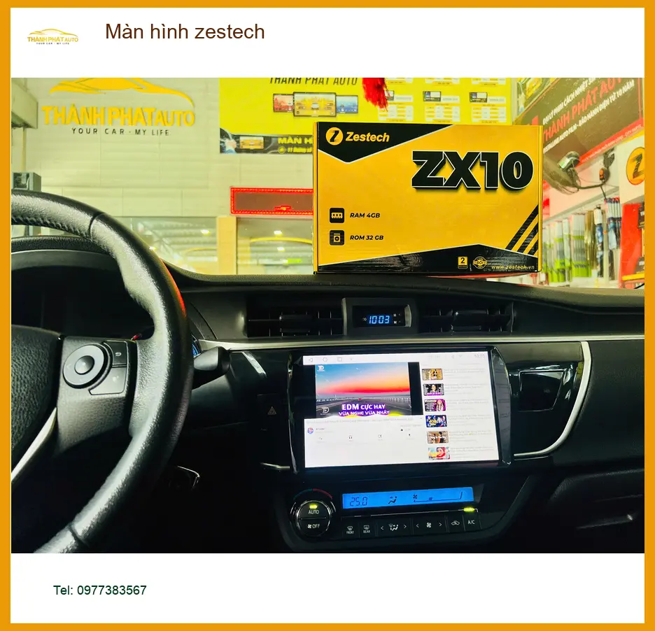Chú Sơn lắp màn hình Zestech cho Hyundai Accent tại Quận 5 để có trải nghiệm lái tốt hơn ảnh thực tế 5