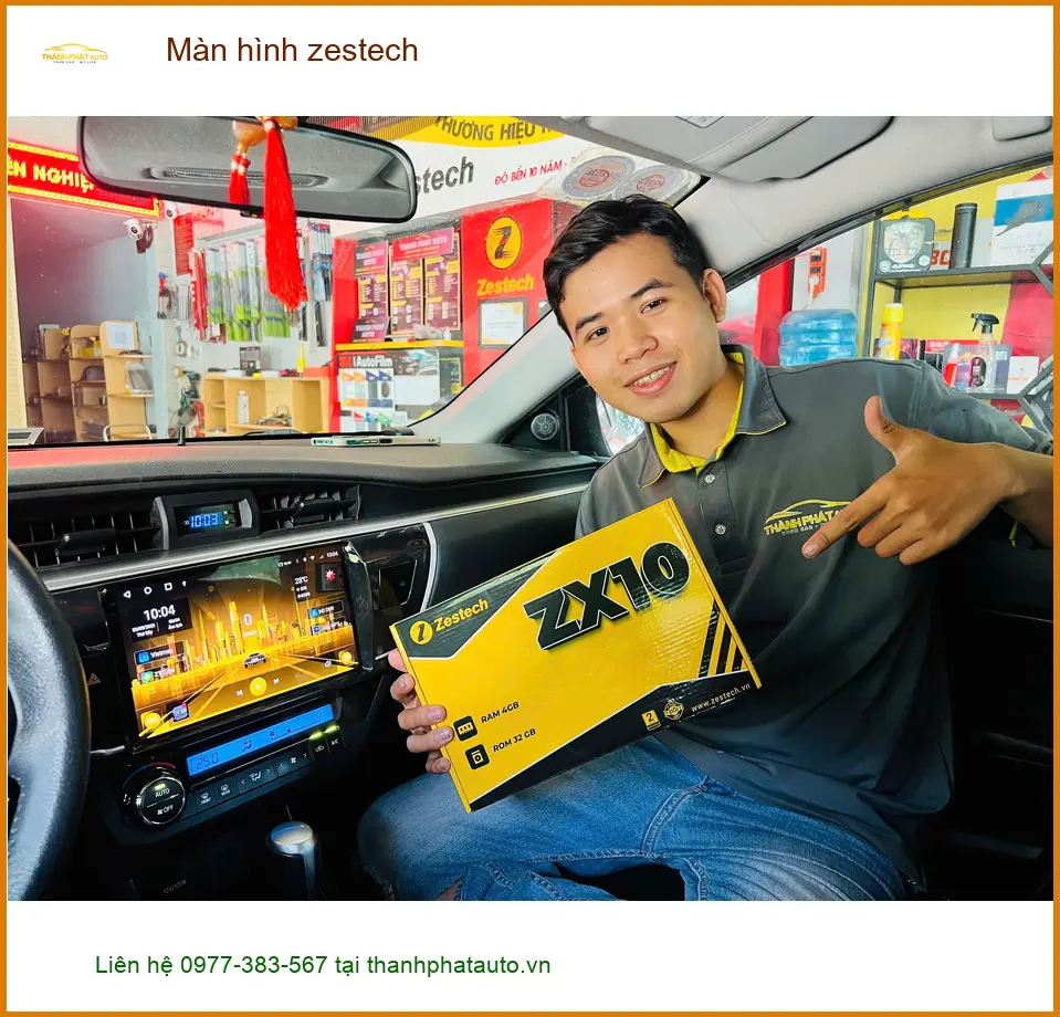 Anh Lâm nâng cấp màn hình Zestech cho Hyundai Creta tại Thủ Đức ảnh thực tế 2