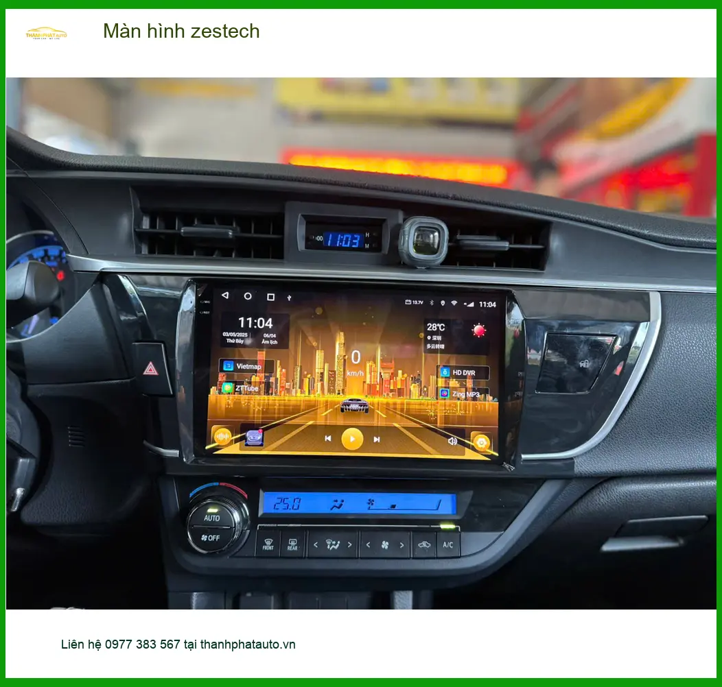 Anh Lâm nâng cấp màn hình Zestech cho Hyundai Creta tại Thủ Đức ảnh thực tế 3