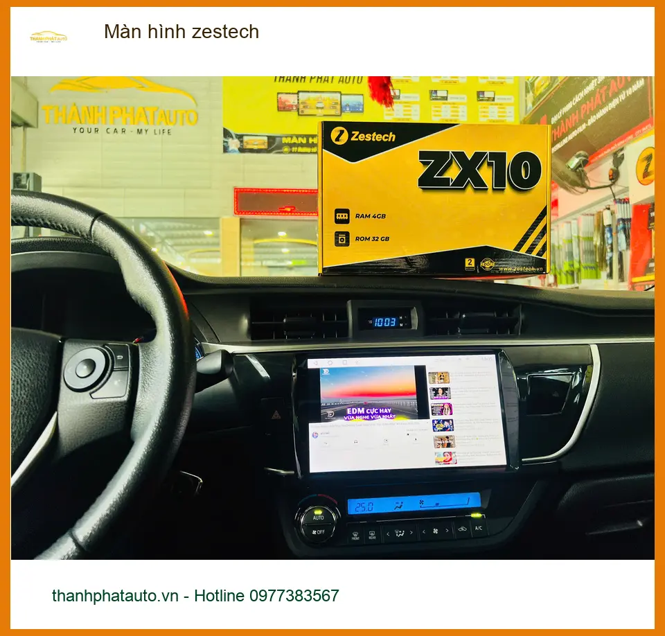 Anh Minh lắp màn hình Zestech cho Toyota Cross ở Nhà Bè để trải nghiệm tốt hơn. ảnh thực tế 2