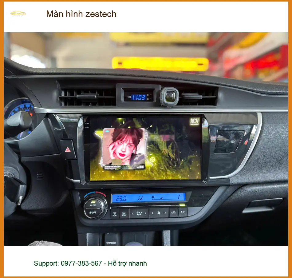 Anh Quang nâng cấp màn hình Zestech cho CRV tại Quận 12 vì màn zin chậm ảnh thực tế 2