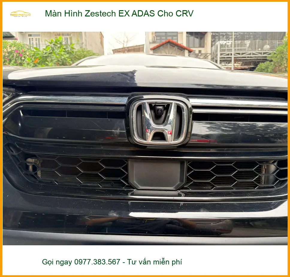 Anh Khải lắp Màn Hình Zestech EX ADAS Cho CRV tại Quận 7 vì màn zin thiếu tính năng ảnh thực tế 2