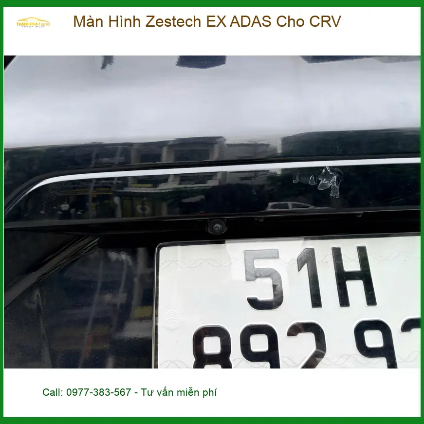 Anh Khải lắp Màn Hình Zestech EX ADAS Cho CRV tại Quận 7 vì màn zin thiếu tính năng ảnh thực tế 4