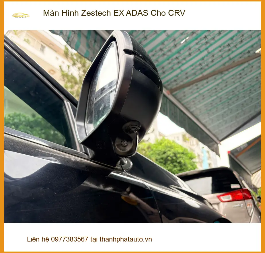 Chú Quang lắp Màn Hình Zestech EX ADAS cho CRV tại Bình Chánh vì muốn lái xe an toàn hơn ảnh thực tế 3