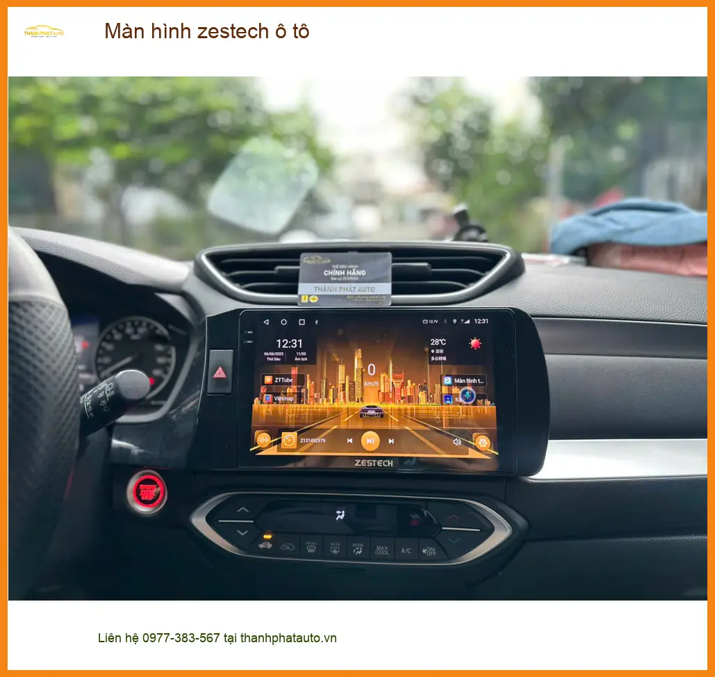 Cô Hà lắp Màn hình Zestech ô tô cho Suzuki Ertiga tại Hóc Môn để giải trí tốt hơn
