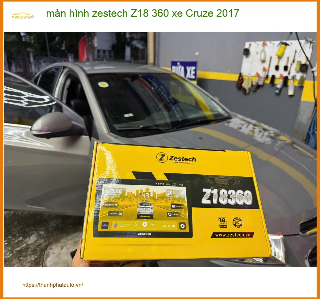 Anh Tuấn lắp màn hình Zestech Z18 360 xe Cruze 2017 tại Cần Giờ lái an toàn