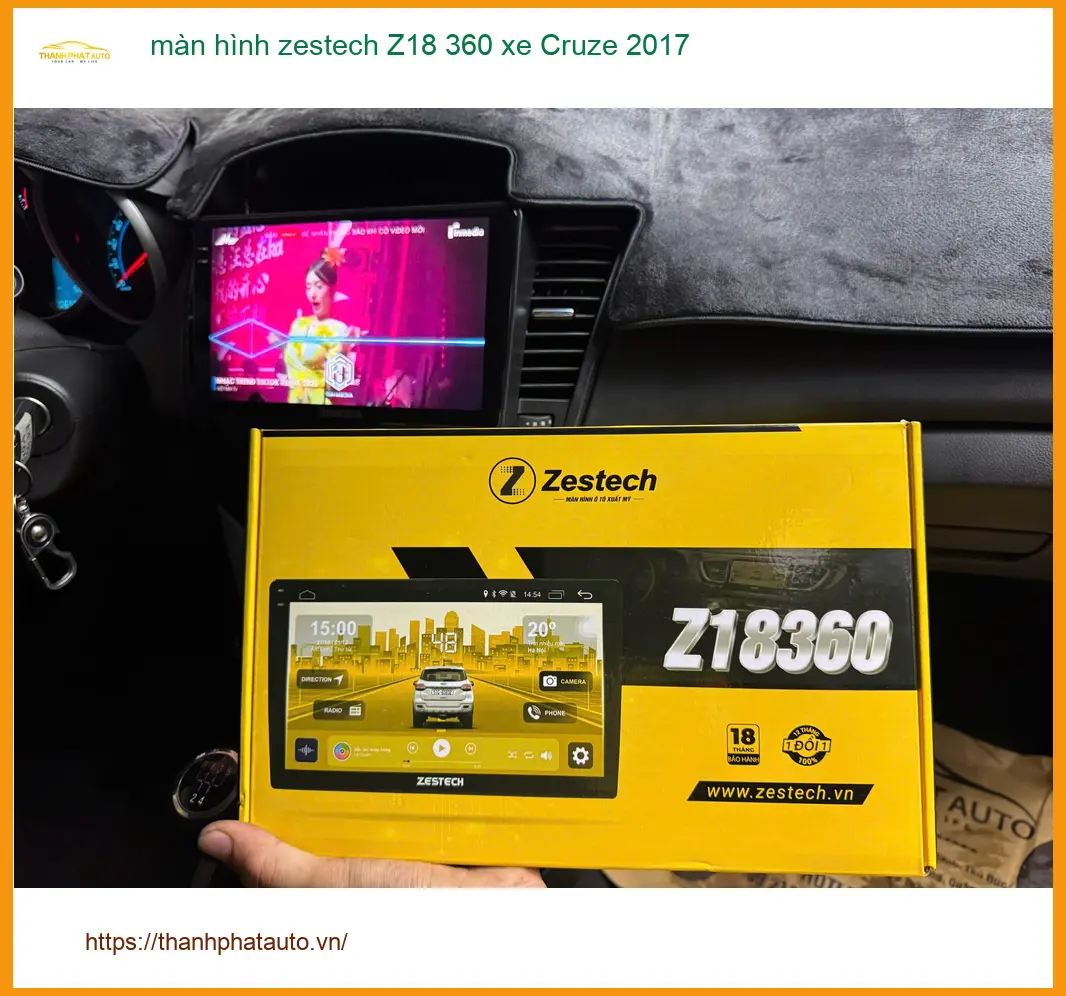 Anh Tuấn lắp màn hình Zestech Z18 360 xe Cruze 2017 tại Cần Giờ lái an toàn ảnh thực tế 3