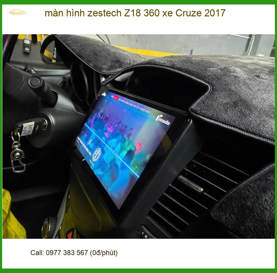Anh Thiên lắp màn hình Zestech Z18 360 cho Cruze 2017 Quận Phú Nhuận an toàn hơn