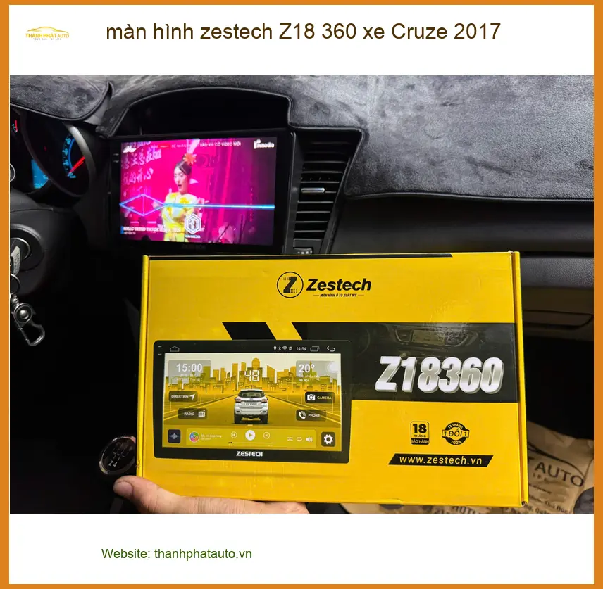 Anh Duy lắp màn hình Zestech Z18 360 cho Cruze 2017 ở Quận Tân Phú ảnh thực tế 3