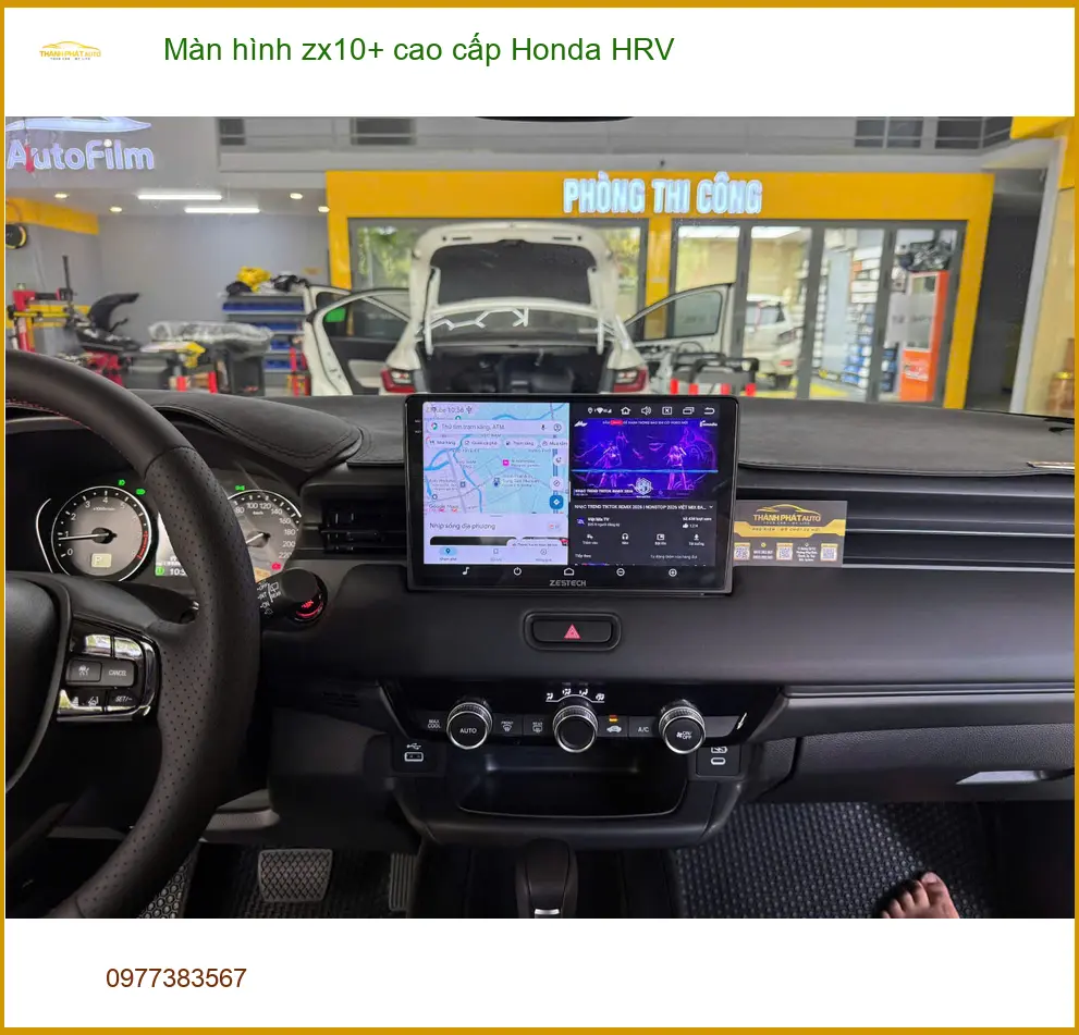 Anh Vĩnh lắp màn hình ZX10+ cao cấp cho Honda HRV Quận 10 ảnh thực tế 2