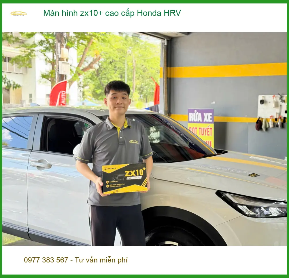 Anh Vĩnh lắp màn hình ZX10+ cao cấp cho Honda HRV Quận 10 ảnh thực tế 4