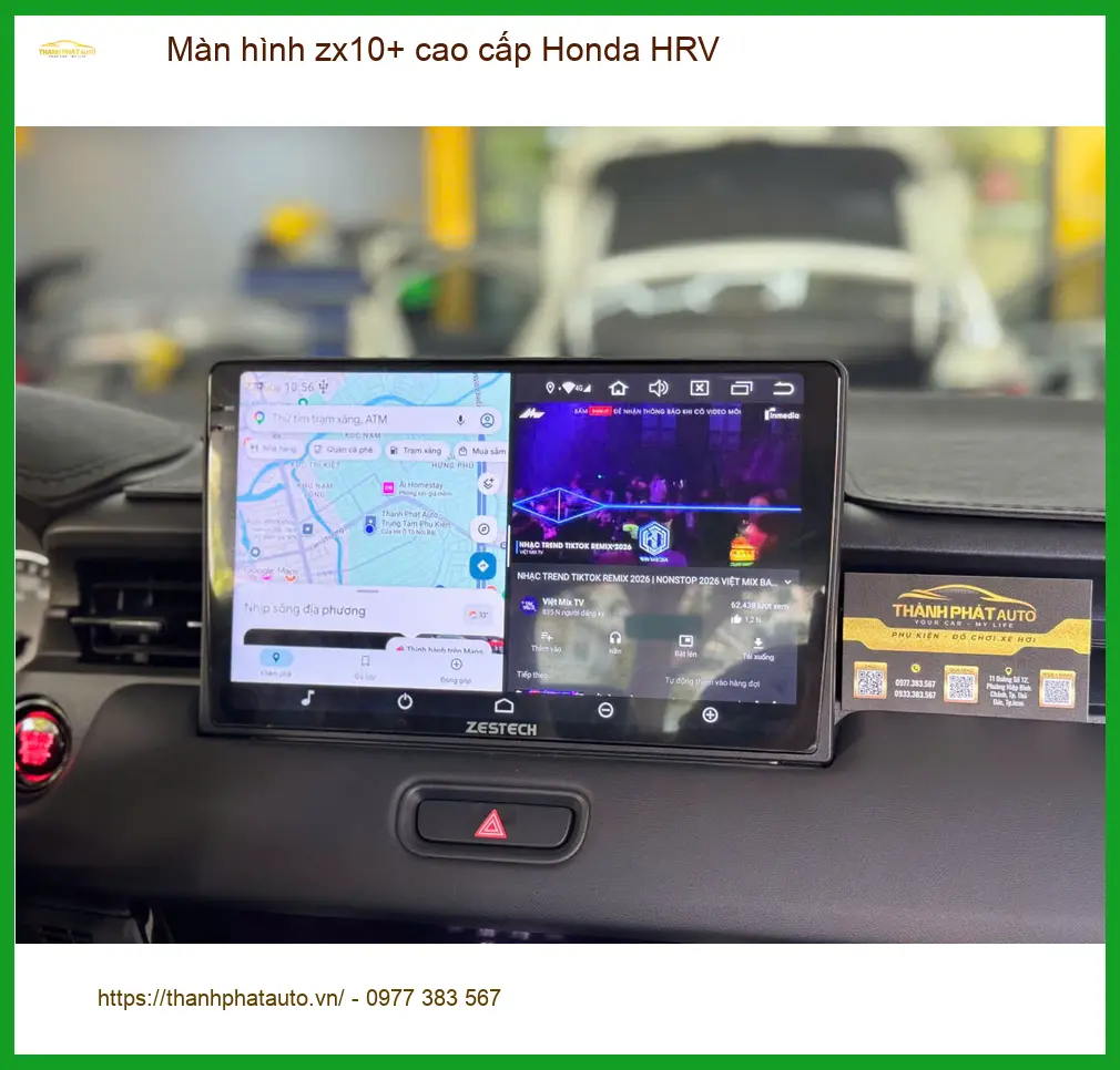 Anh Khang lắp màn hình ZX10+ cao cấp Honda HRV tại Quận 5 trải nghiệm vượt trội ảnh thực tế 2