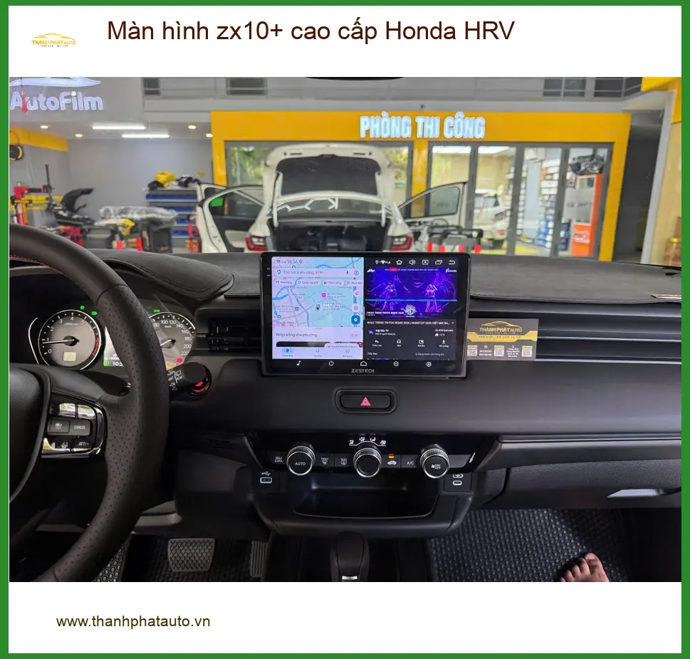 Chú Hùng lắp màn hình zx10+ cao cấp Honda HRV ở Củ Chi uy tín ảnh thực tế 2