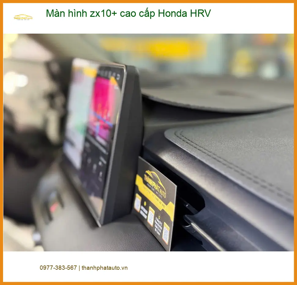 Chú Hùng lắp màn hình zx10+ cao cấp Honda HRV ở Củ Chi uy tín ảnh thực tế 3