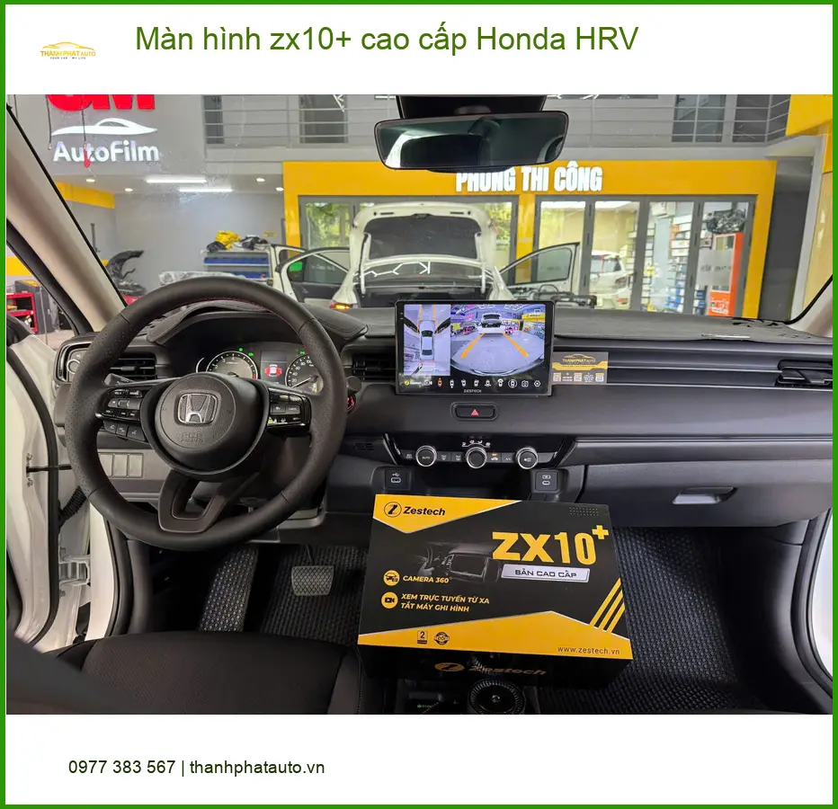 Chú Hùng lắp màn hình zx10+ cao cấp Honda HRV ở Củ Chi uy tín ảnh thực tế 4