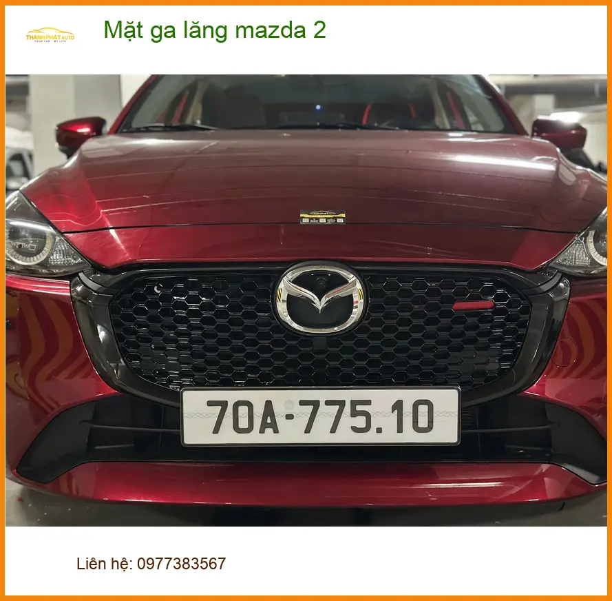 Anh Gia Huy độ Mặt ga lăng Mazda 2 tại Quận 6 để xe trông cá tính hơn ảnh thực tế 3