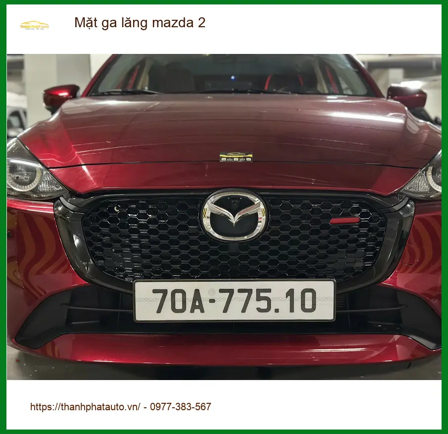 Anh Tấn độ Mặt ga lăng Mazda 2 tại Quận Tân Phú để xe trông thể thao hơn