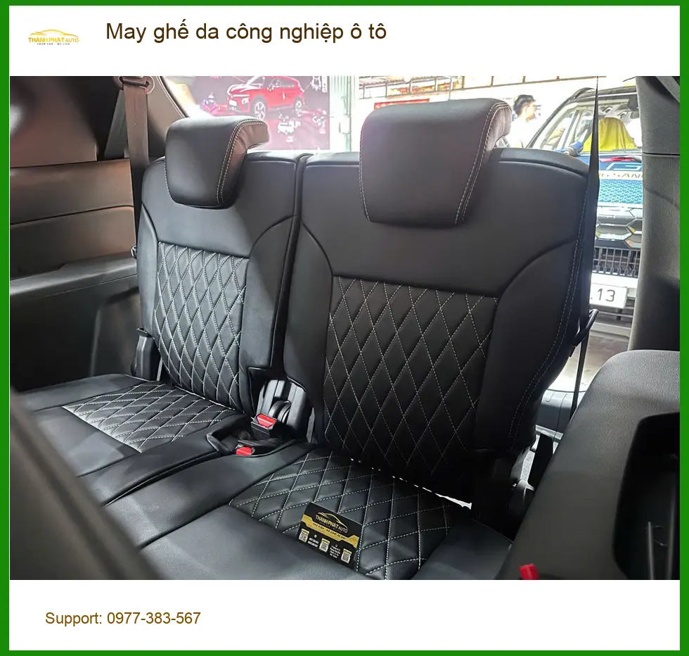 Anh Tú may ghế da công nghiệp ô tô Hyundai Accent tại Quận Bình Tân vì ghế cũ xuống cấp ảnh thực tế 2