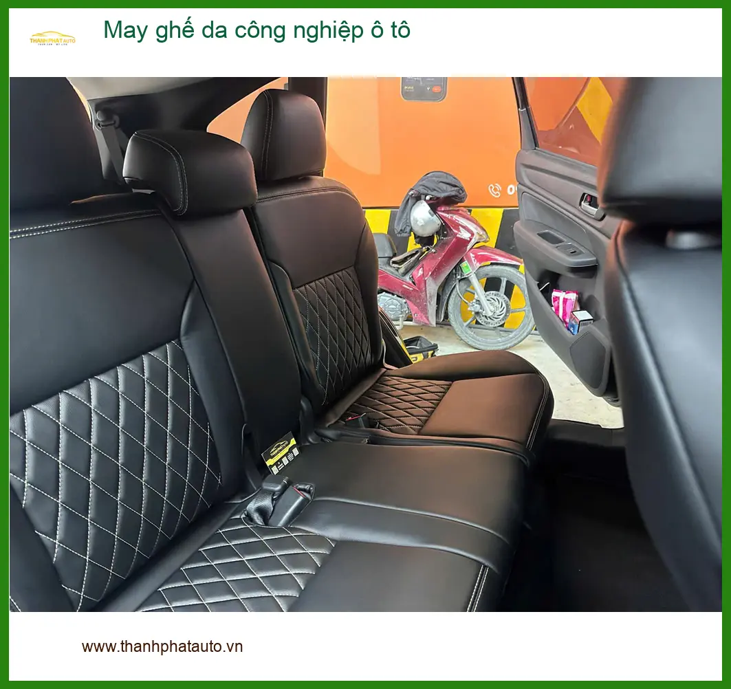 Anh Dũng may ghế da công nghiệp ô tô Hyundai Accent ở Thủ Đức để nâng tầm nội thất ảnh thực tế 2