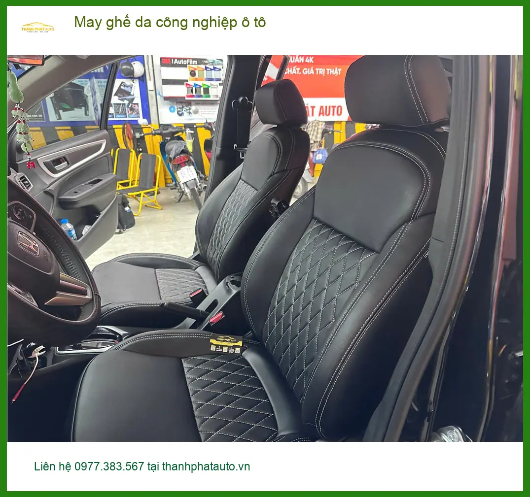 Anh Dũng may ghế da công nghiệp ô tô Hyundai Accent ở Thủ Đức để nâng tầm nội thất ảnh thực tế 3