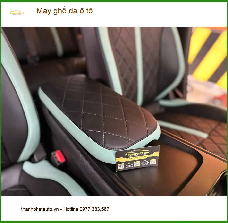 Cô Lan Anh may ghế da ô tô Honda CRV tại Quận 3, nội thất sang trọng hơn ảnh thực tế 3