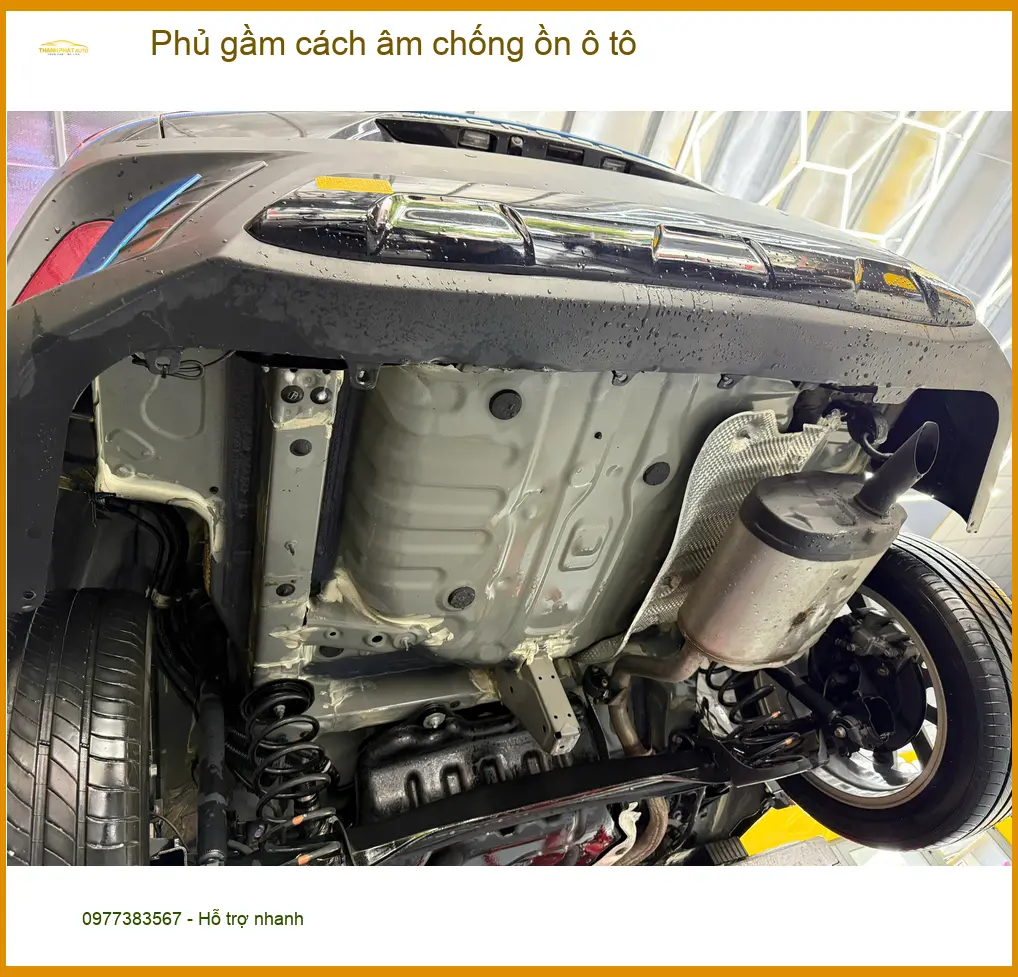 Anh Quốc phủ gầm cách âm chống ồn ô tô Honda CRV tại Thủ Đức để giảm tiếng ồn ảnh thực tế 4