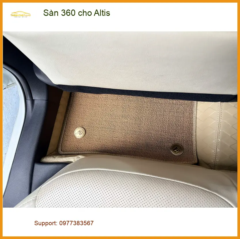 Anh Bảo lắp Sàn 360 cho Toyota Altis tại Quận Thủ Đức vì nội thất cũ ảnh thực tế 4