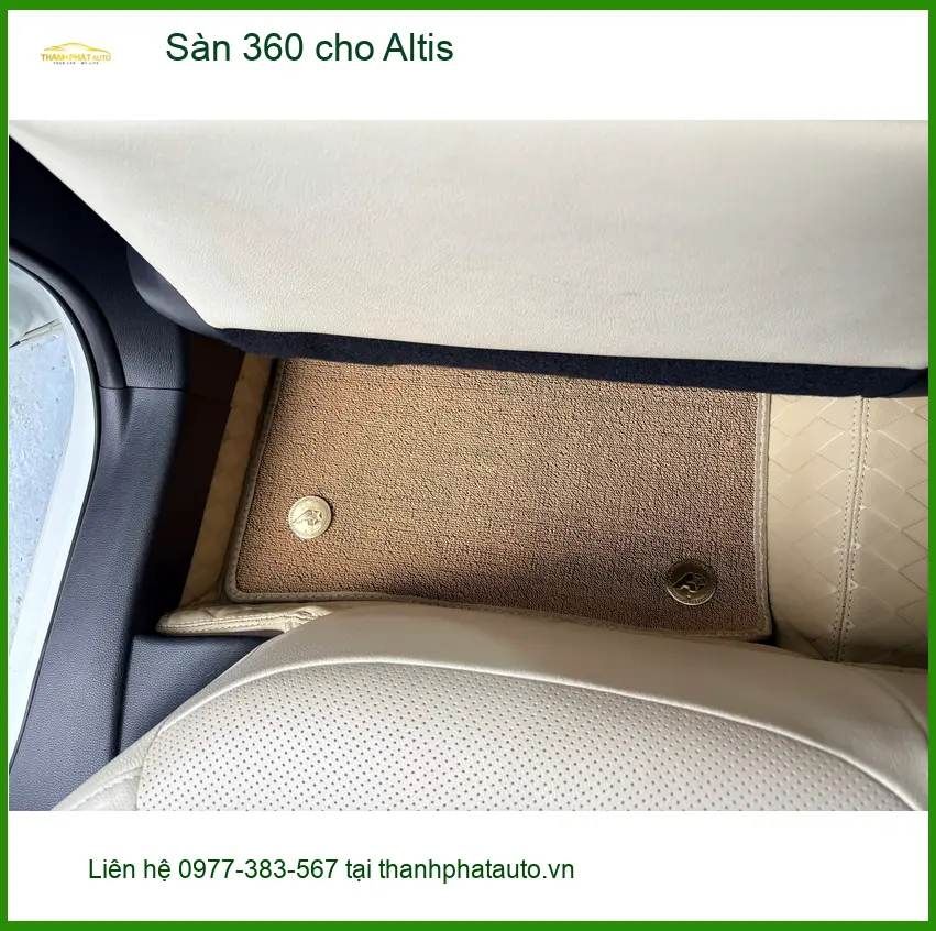 Anh Duy lắp Sàn 360 cho Toyota Altis tại Quận Bình Tân vì sàn cũ đã xuống cấp ảnh thực tế 2