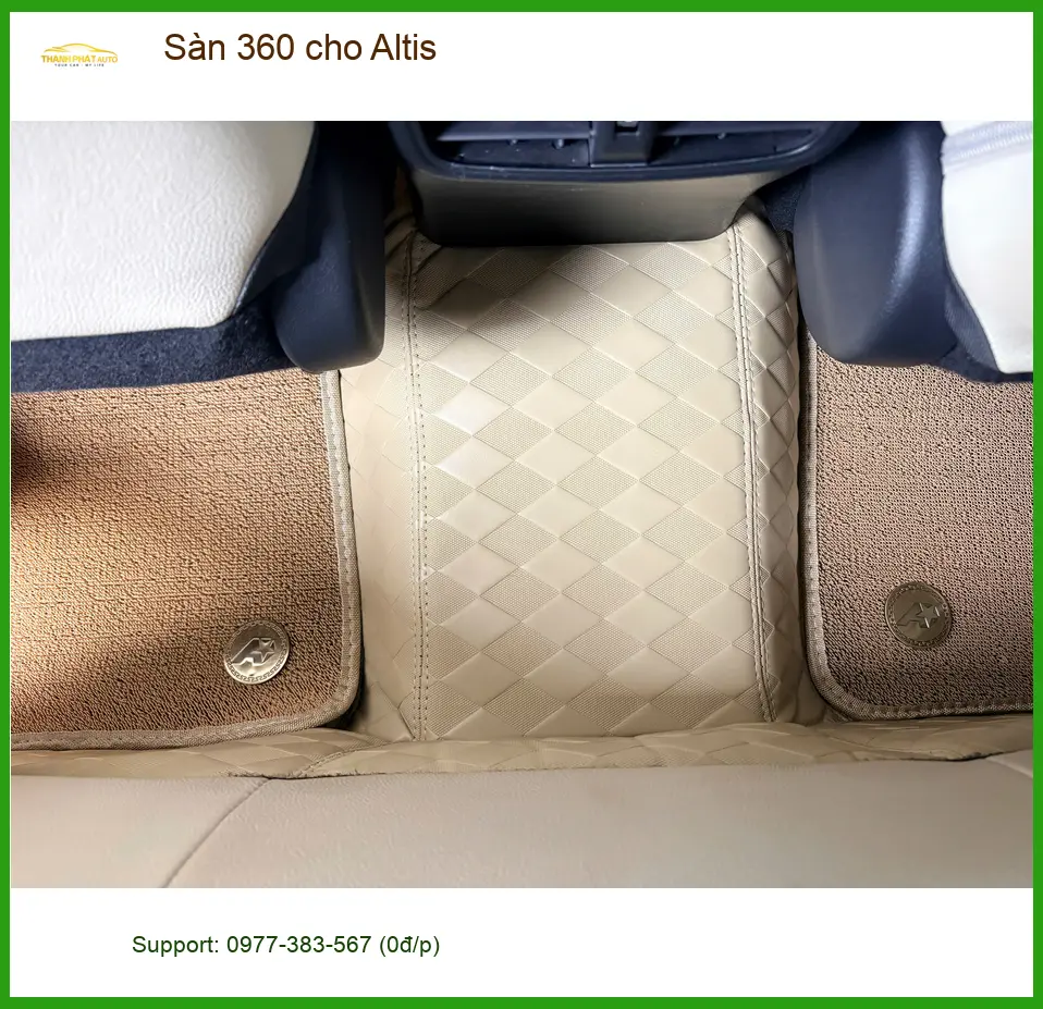 Anh Nhật thay sàn 360 cho Toyota Altis ở Quận Nhà Bè để giữ nội thất luôn sạch sẽ ảnh thực tế 3
