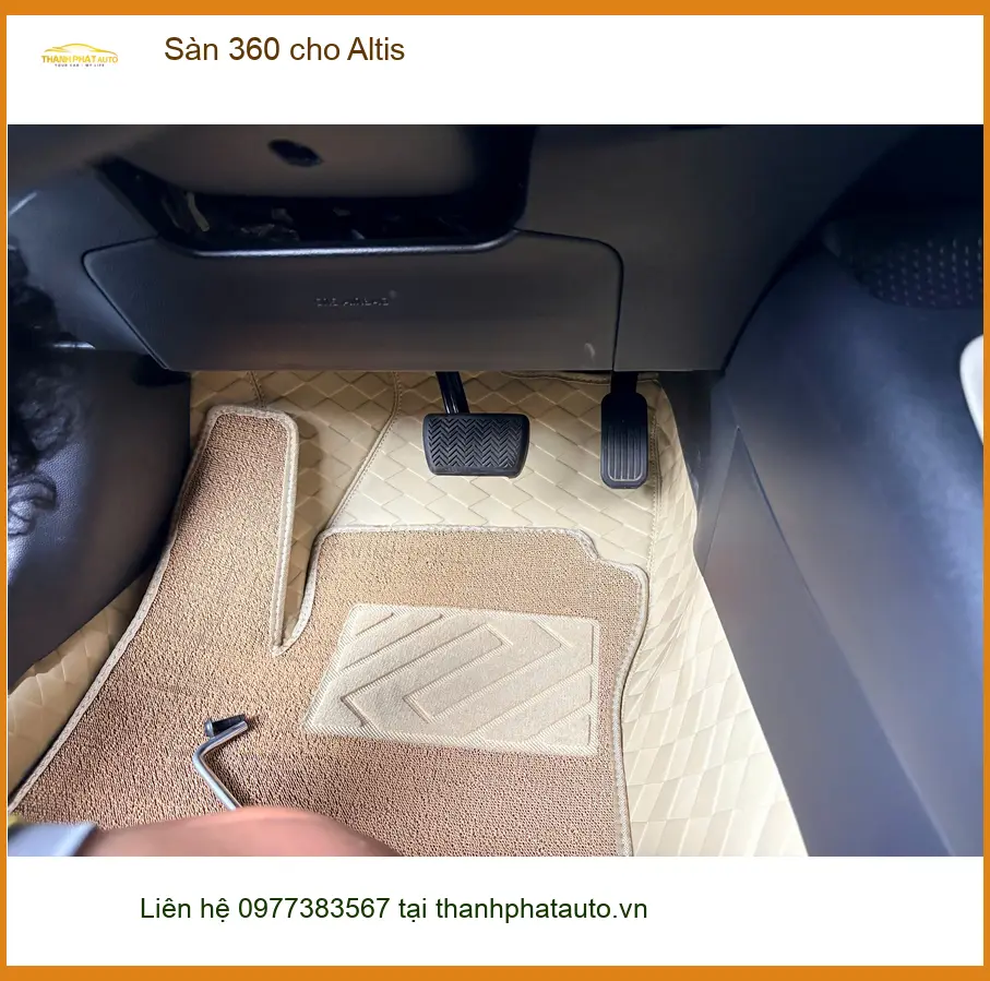 Anh Nhật thay sàn 360 cho Toyota Altis ở Quận Nhà Bè để giữ nội thất luôn sạch sẽ ảnh thực tế 4