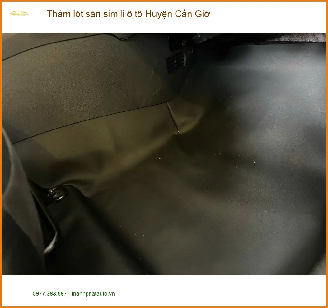 Nơi Lắp Thảm Lót Sàn Ô Tô lót sàn simili ô tô Huyện Cần Giờ - Giá Tốt TPHCM ảnh thực tế 2