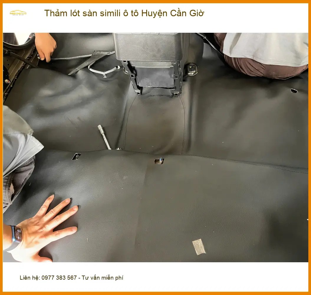 Nơi Lắp Thảm Lót Sàn Ô Tô lót sàn simili ô tô Huyện Cần Giờ - Giá Tốt TPHCM ảnh thực tế 3
