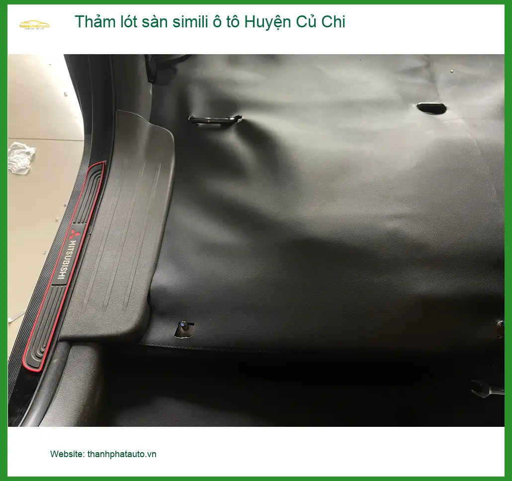 Nơi May Thảm Lót Sàn Ô Tô lót sàn simili ô tô Huyện Củ Chi - Giá Tốt TPHCM ảnh thực tế 2