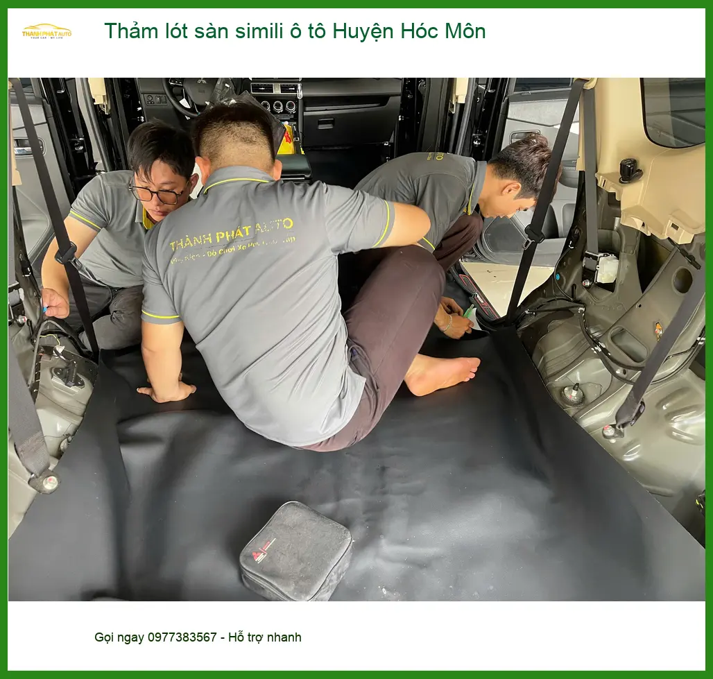 Nơi May Thảm Lót Sàn Ô Tô lót sàn simili ô tô Huyện Hóc Môn - Giá Tốt TPHCM ảnh thực tế 2
