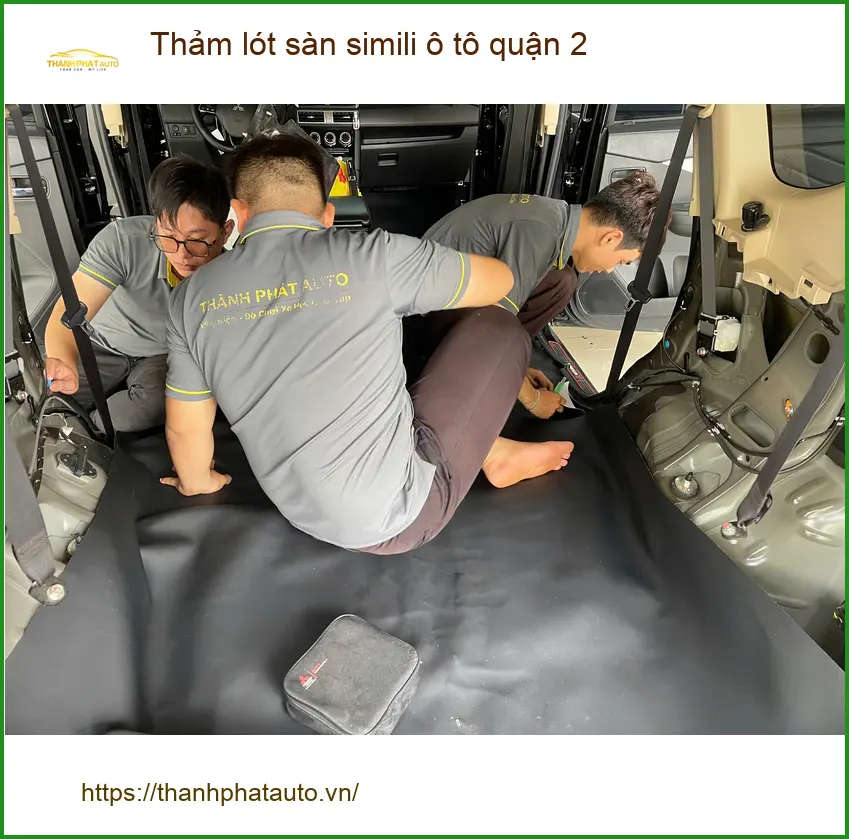 Địa Chỉ May Thảm Lót Sàn Ô Tô lót sàn simili ô tô quận 2 - Giá Tốt TPHCM ảnh thực tế 3